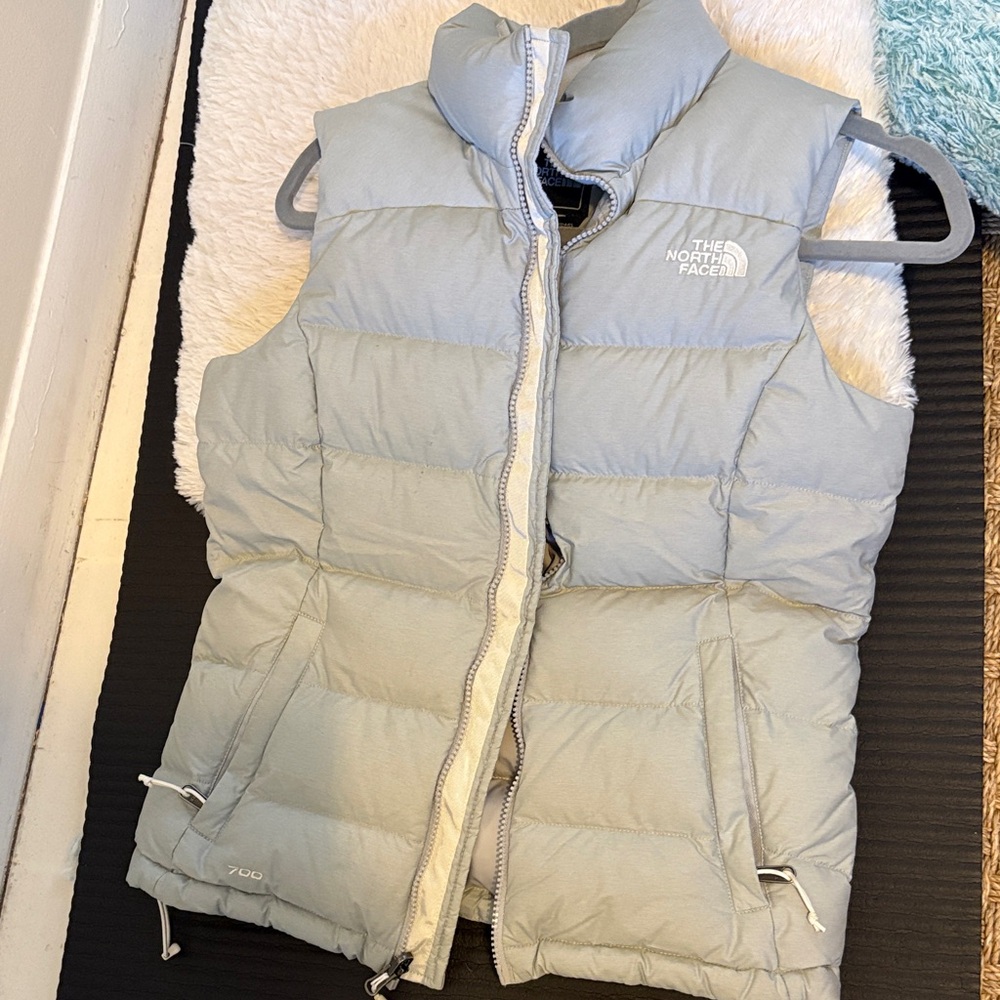 The North Face Gray Puffer Vest